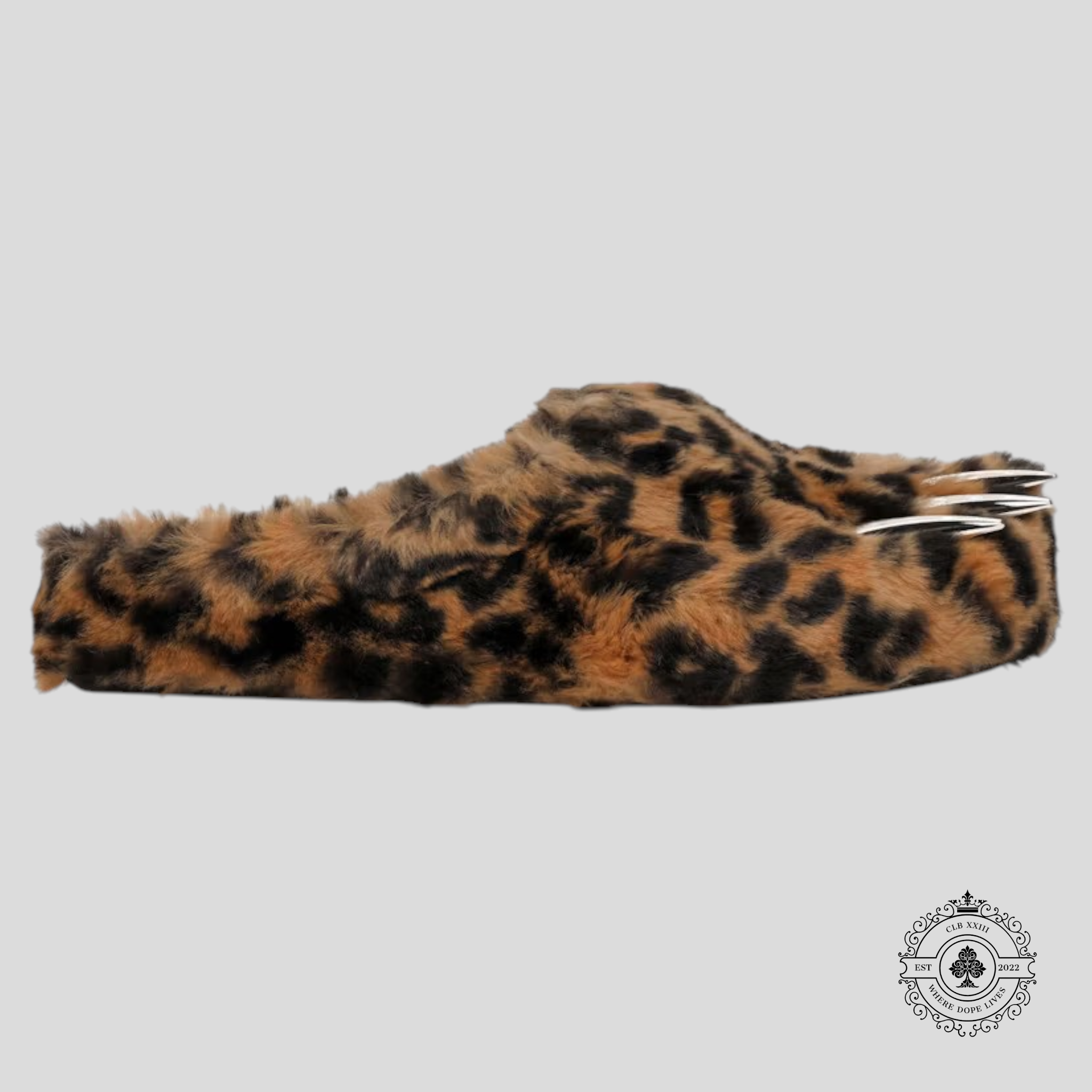 Braves Studios "Leopard" Claw Mules