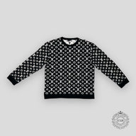 Louis Vuitton Monogram Jacquard Crewneck in Black