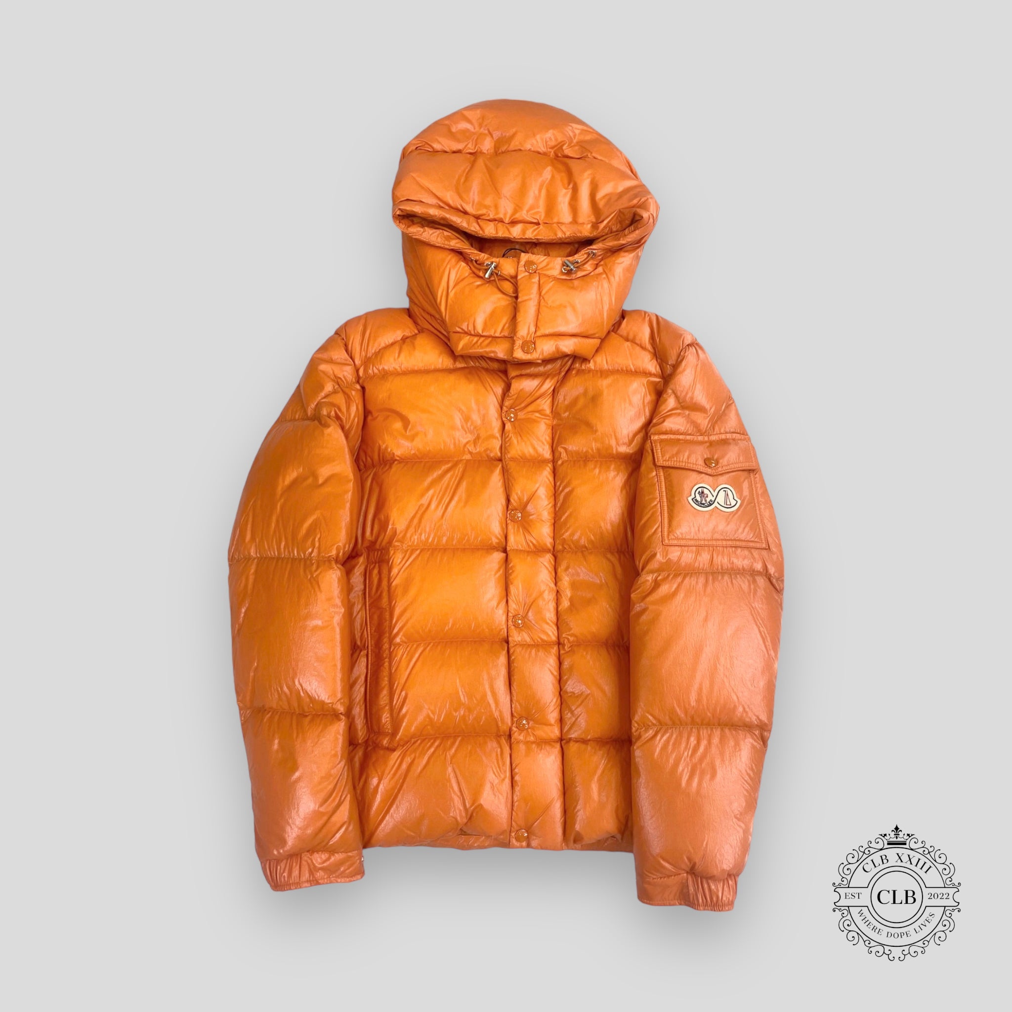 MONCLER MAYA 70 PUFFER COAT - ORANGE
