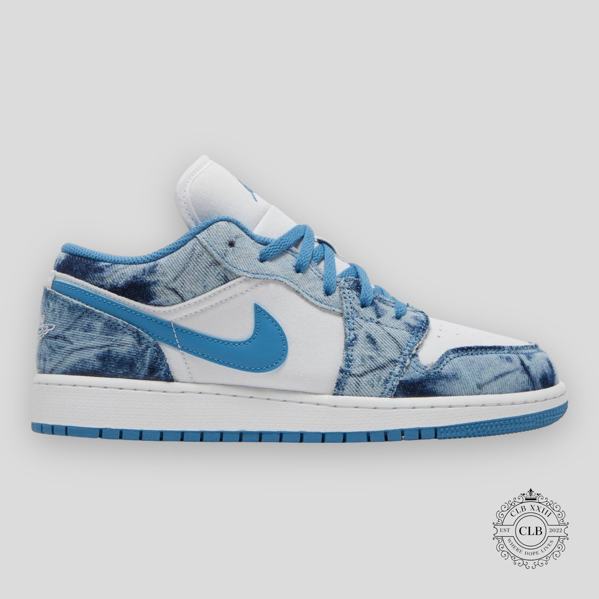 AIR JORDAN 1 LOW (GS) "WASHED DENIM"