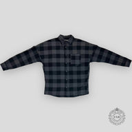 Palm Angels Classic Logo Overshirt in Black / Grey