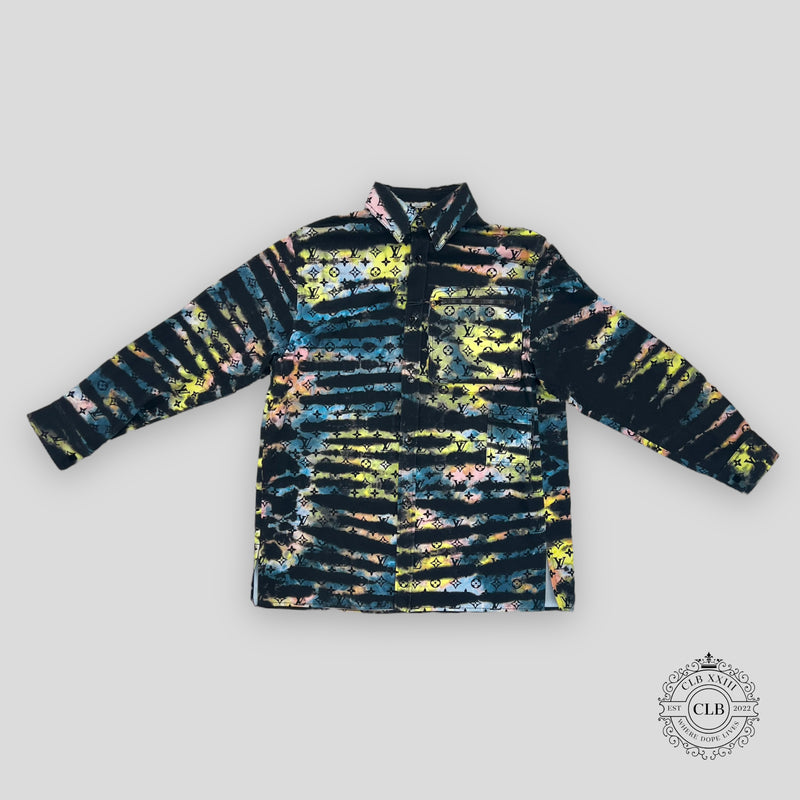Louis Vuitton Tie-Dye Monogram Denim Overshirt