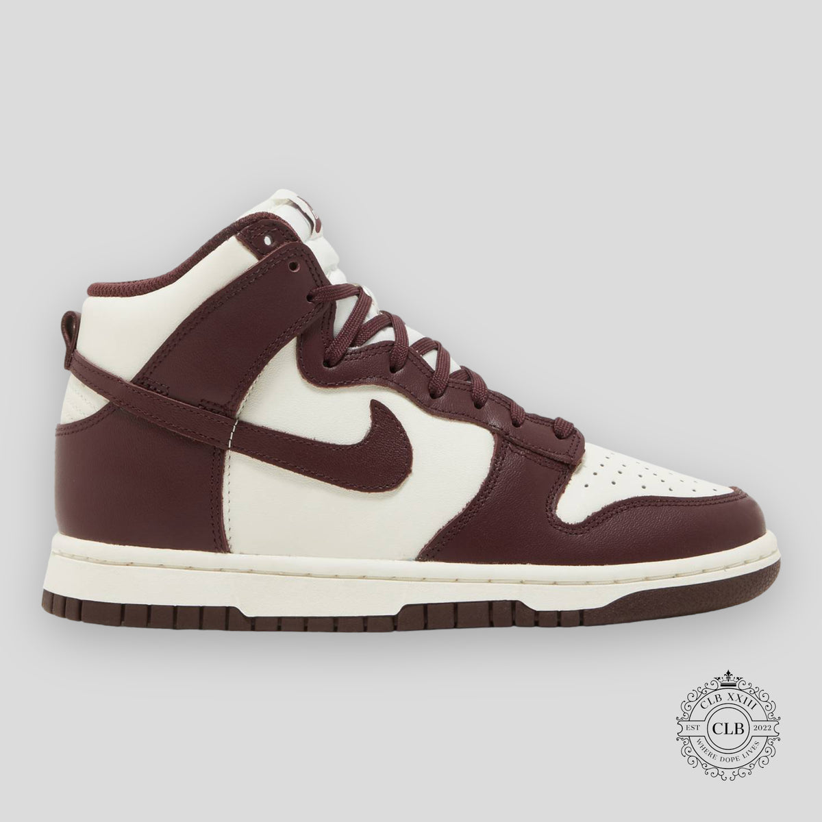 NIKE DUNK HIGH (W) "BURGUNDY CRUSH"