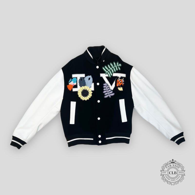 Louis Vuitton Crochet Flowers Varsity Jacket