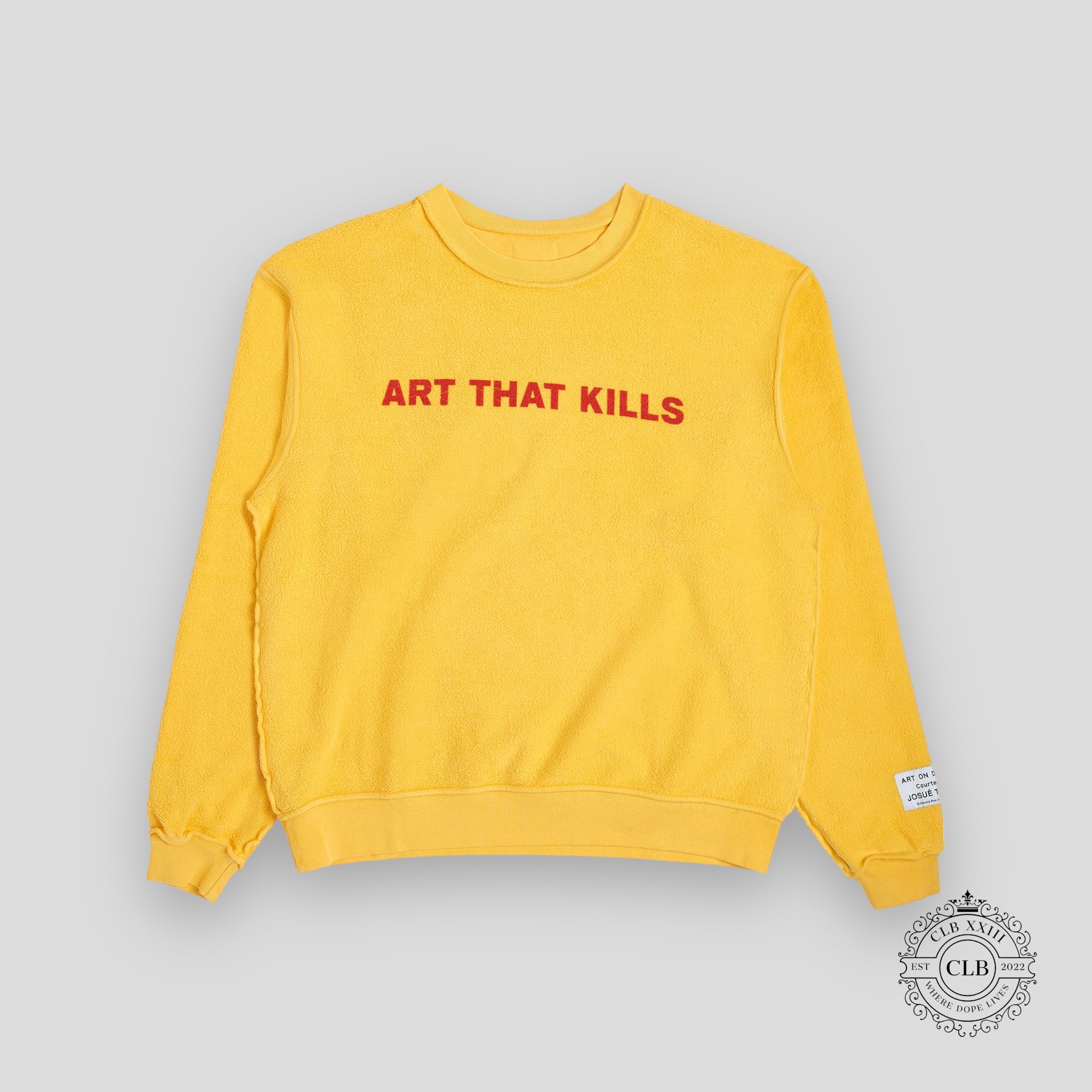 GALLERY DEPT. ART THAT KILLS REVERSIBLE CREWNECK - YELLOW