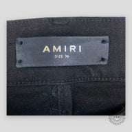 AMIRI MX1 CRACKED PAINT JEANS - BLACK/PINK