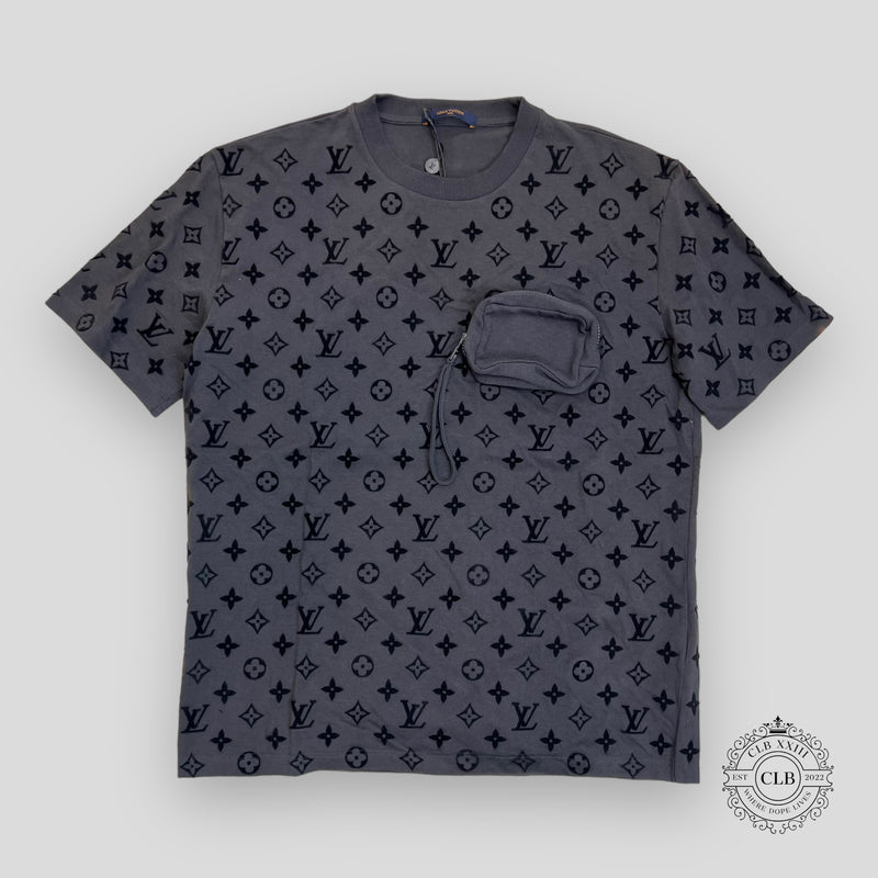 Louis Vuitton Velcro Monogram Tee in Grey