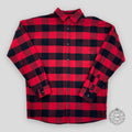 PALM ANGELS CLASSIC LOGO OVERSHIRT - RED/BLACK