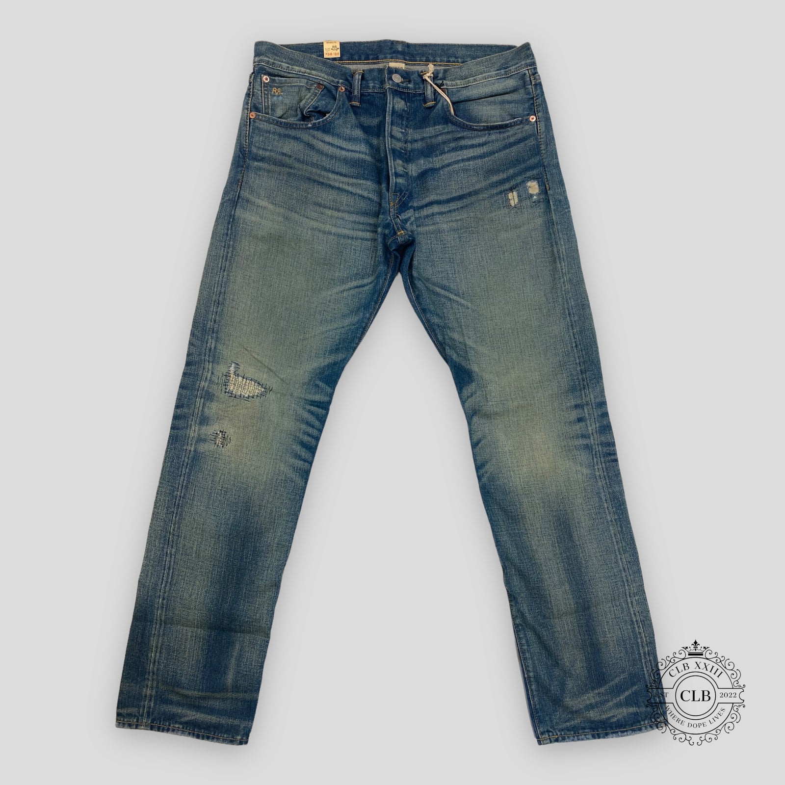 RRL Slim Fit Fall Core Jeans - Blue