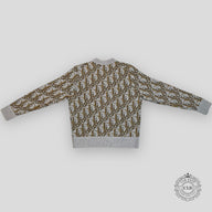 Dior Oblique Knit Sweater in Grey
