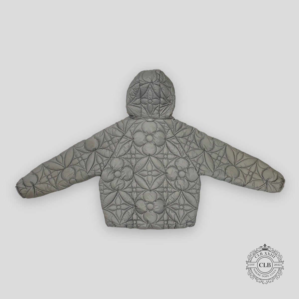 Louis Vuitton Reversible Quilted Puffer Coat in Grey