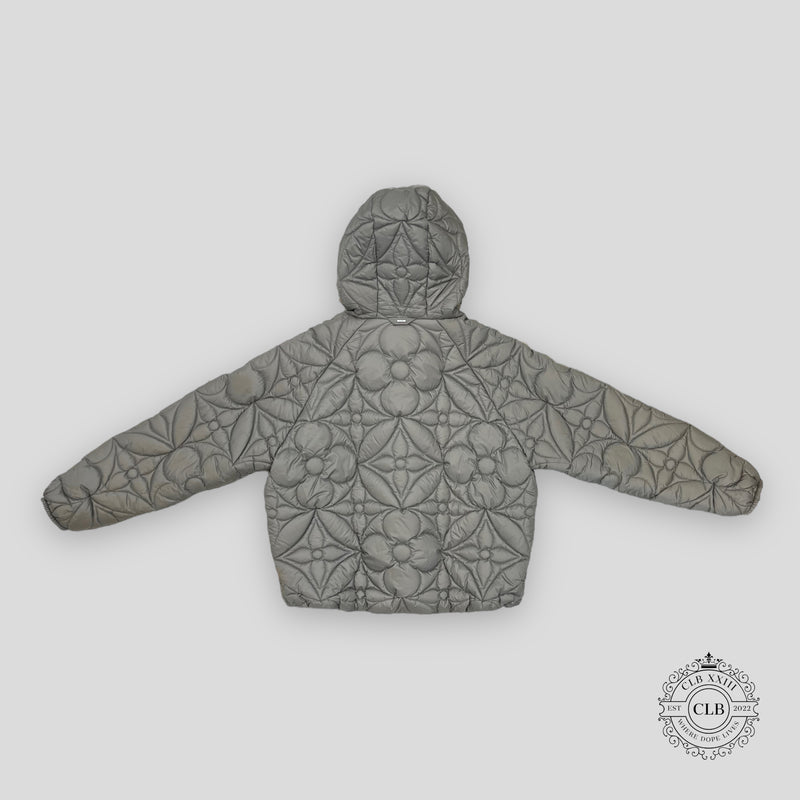 Louis Vuitton Reversible Quilted Puffer Coat in Grey