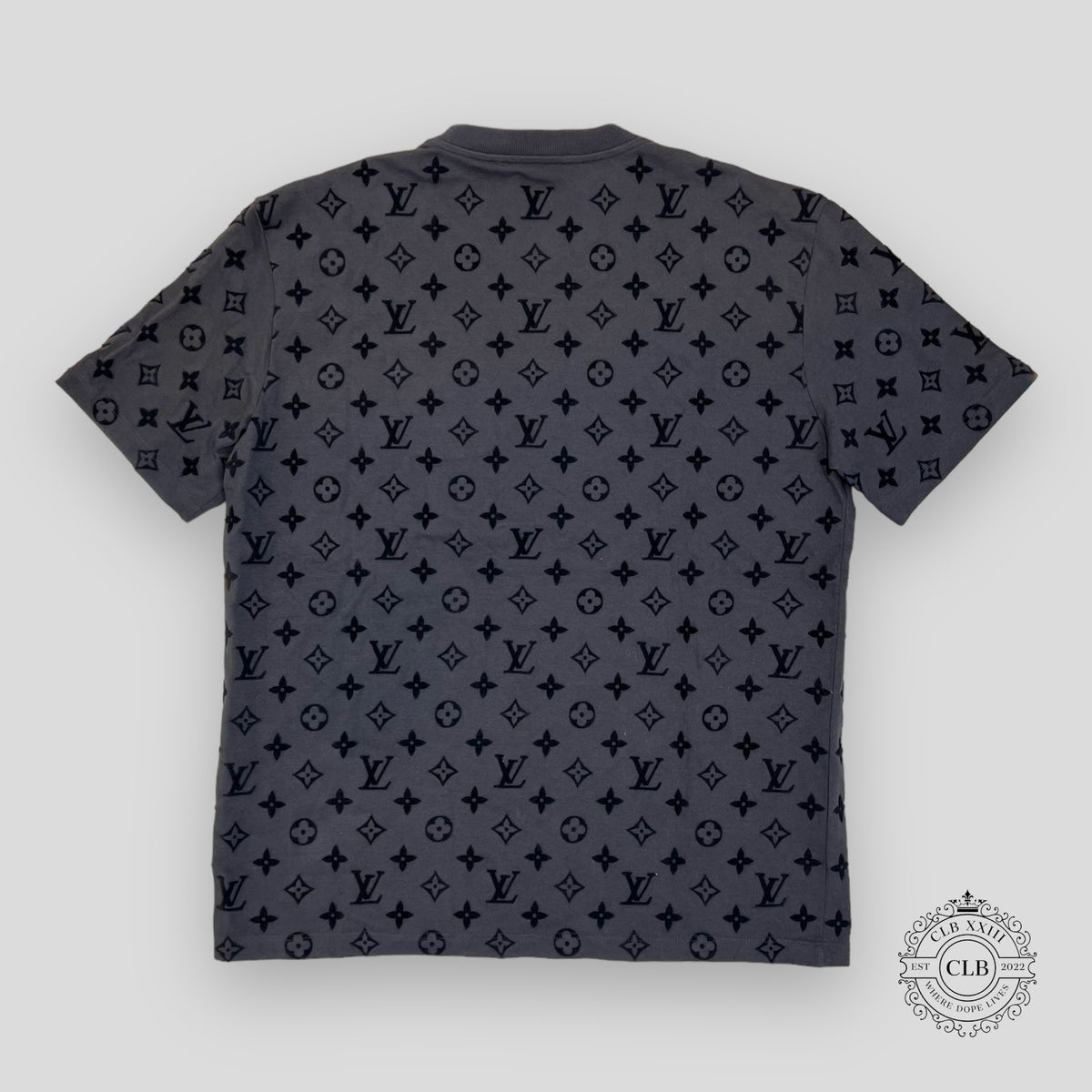 Louis Vuitton Velcro Monogram Tee in Grey