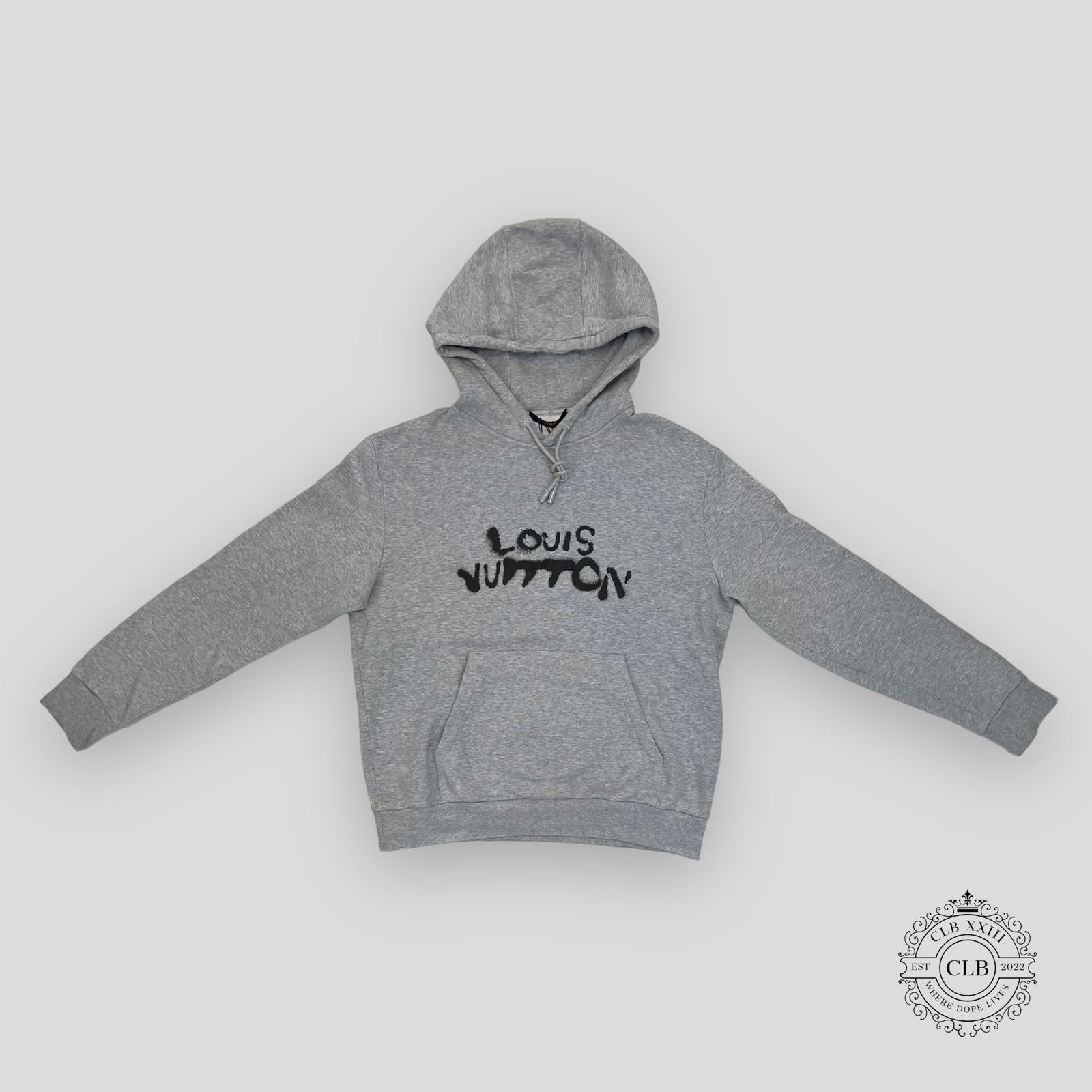 Louis Vuitton Neon Working Man Hoodie in Grey