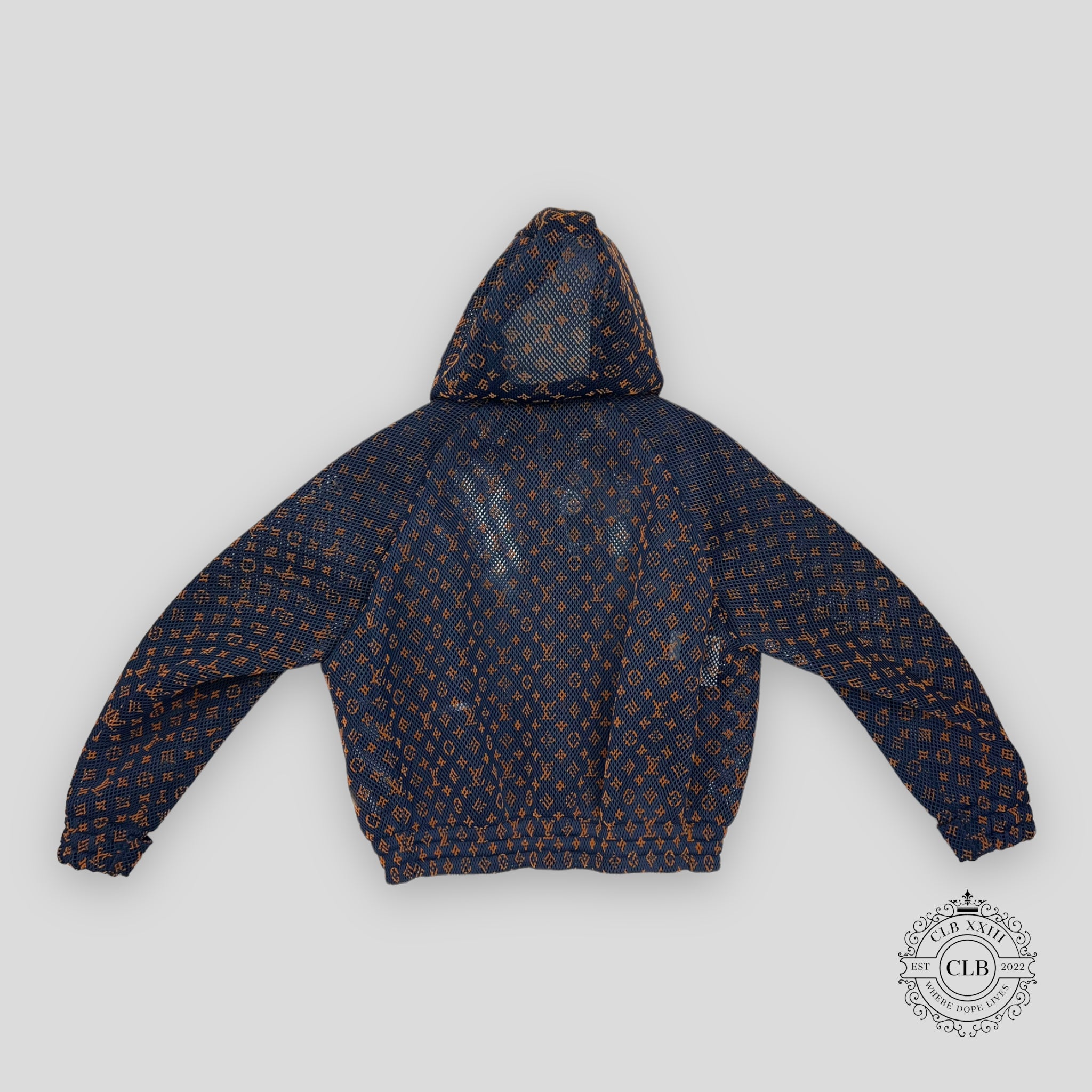 LOUIS VUITTON MONOGRAM MESH ZIP BLOUSON