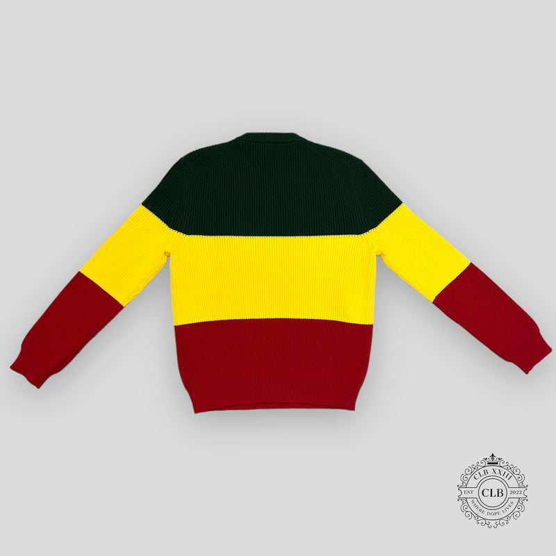 LOUIS VUITTON JAMAICAN STRIPE PULLOVER SWEATER