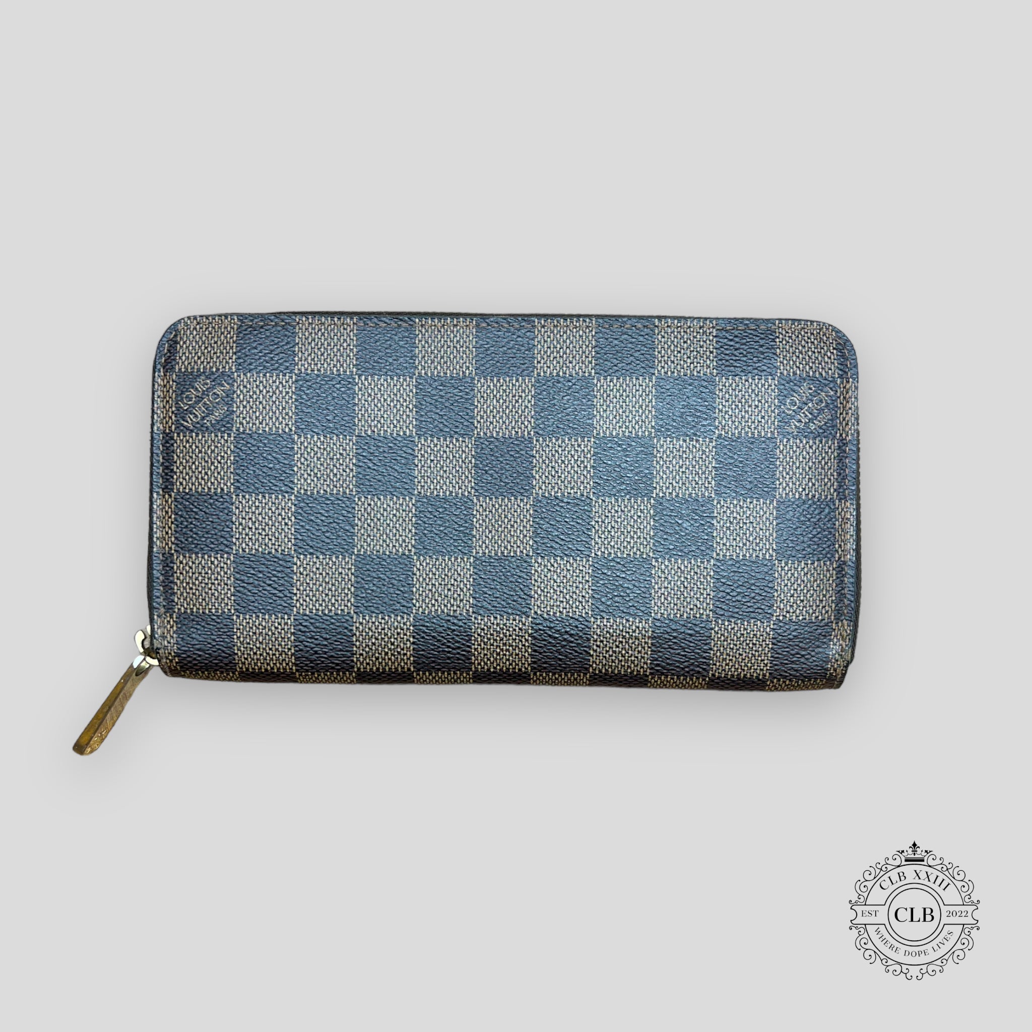 LOUIS VUITTON DAMIER EBENE ZIPPY WALLET - BROWN