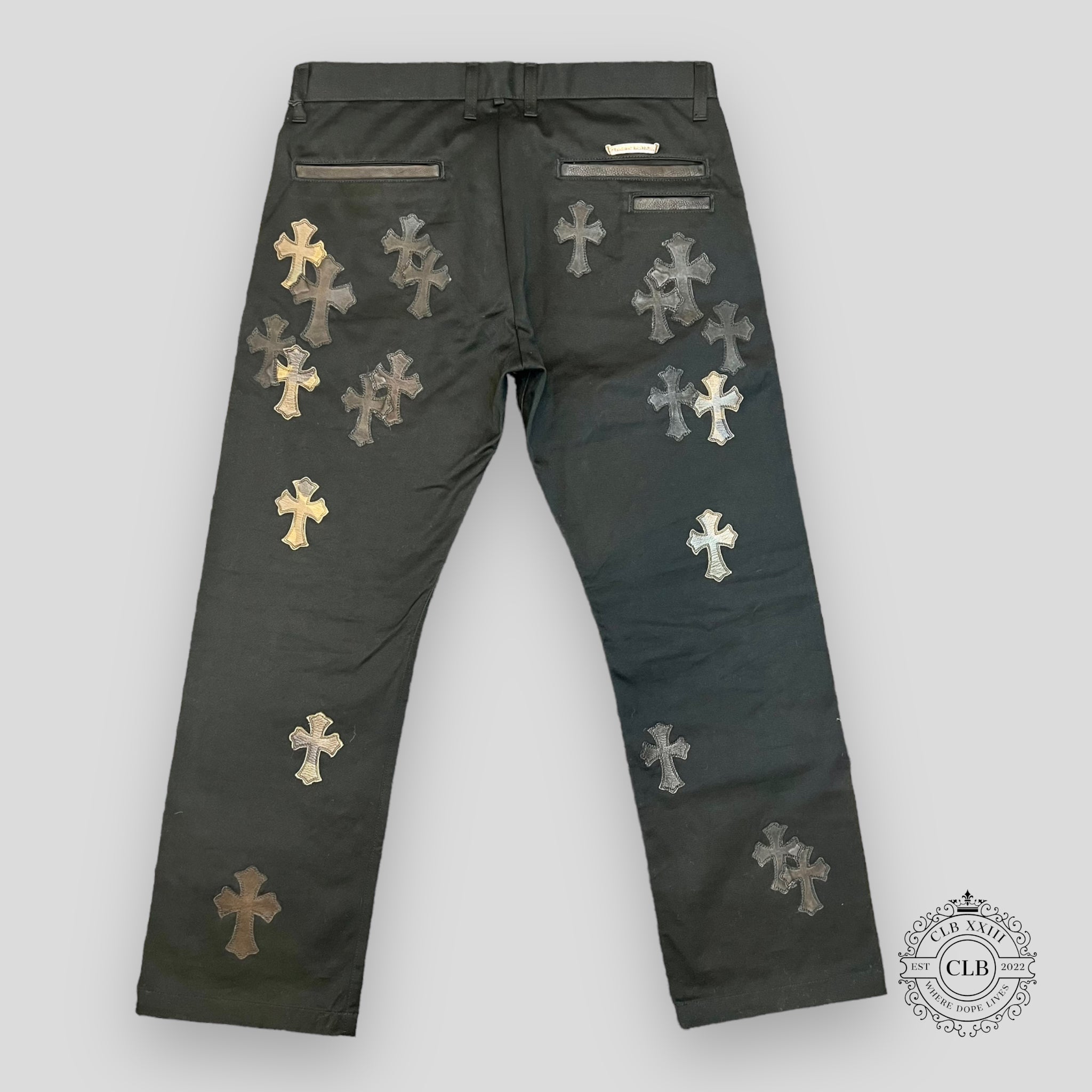 Chrome Hearts Cross Patch Chino Pants in Black / Camo