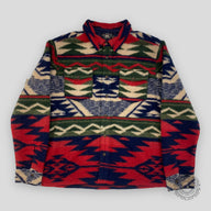RRL Aztec Fleece Overshirt - Multicolor