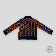 Louis Vuitton Signature Cardigan - Navy/Orange