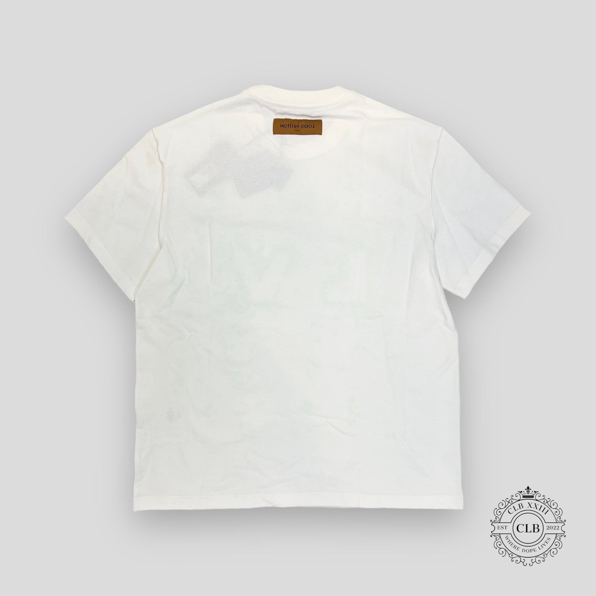 LOUIS VUITTON LV SPREAD EMBROIDERY T-SHIRT - WHITE/GREEN