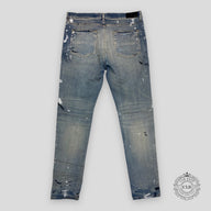 Amiri Paint Splatter Jeans - Clay Indigo