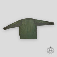 GREG LAUREN BAKER LAYERED DENIM-LAYERED SHIRT - ARMY GREEN