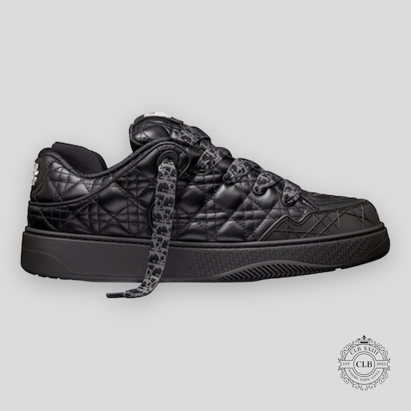 CHRISTIAN DIOR B9S SKATER SNEAKER “BLACK QUILTED”