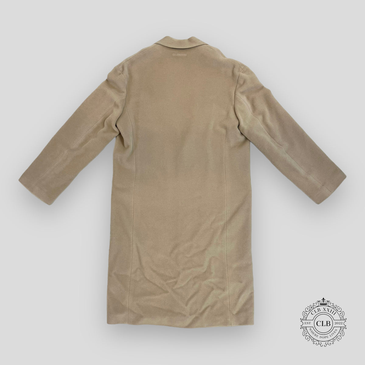 Balenciaga Oversized Brushed Coat in Camel