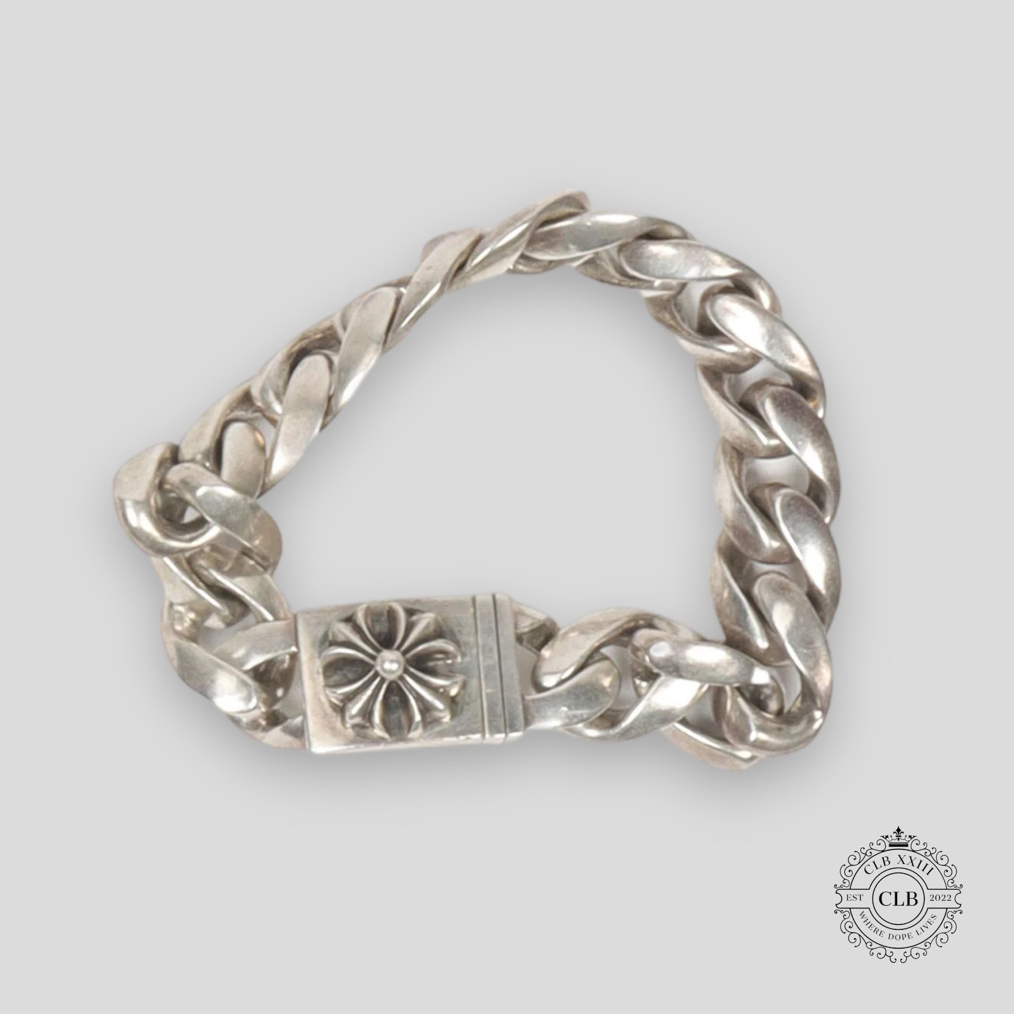 CHROME HEARTS FLEUR LOCK BRACELET