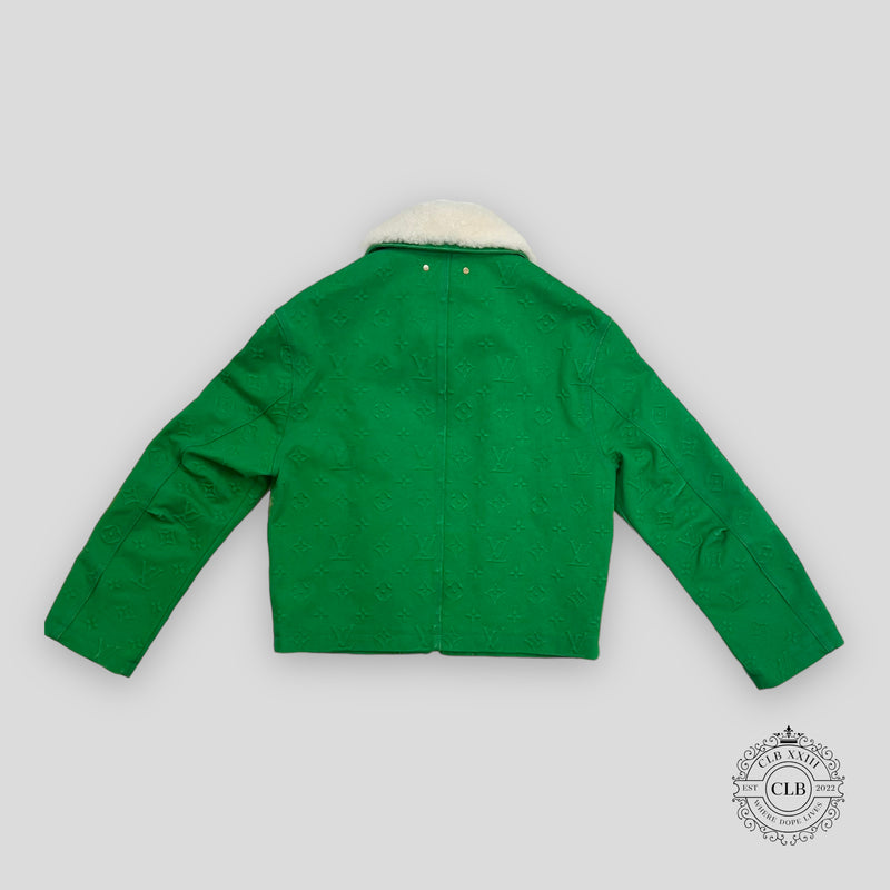 Louis Vuitton Monogram Workwear Denim Jacket in Green
