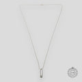 CHROME HEARTS DIAMOND EMBELLISHED PAPER CLIP PENDANT
