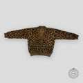PALM ANGELS  BRUSHED CARDIGAN - BROWN/BLACK