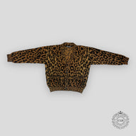 PALM ANGELS  BRUSHED CARDIGAN - BROWN/BLACK