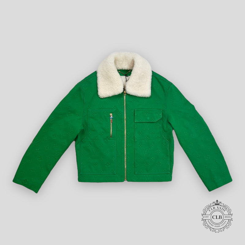 Louis Vuitton Monogram Workwear Denim Jacket in Green