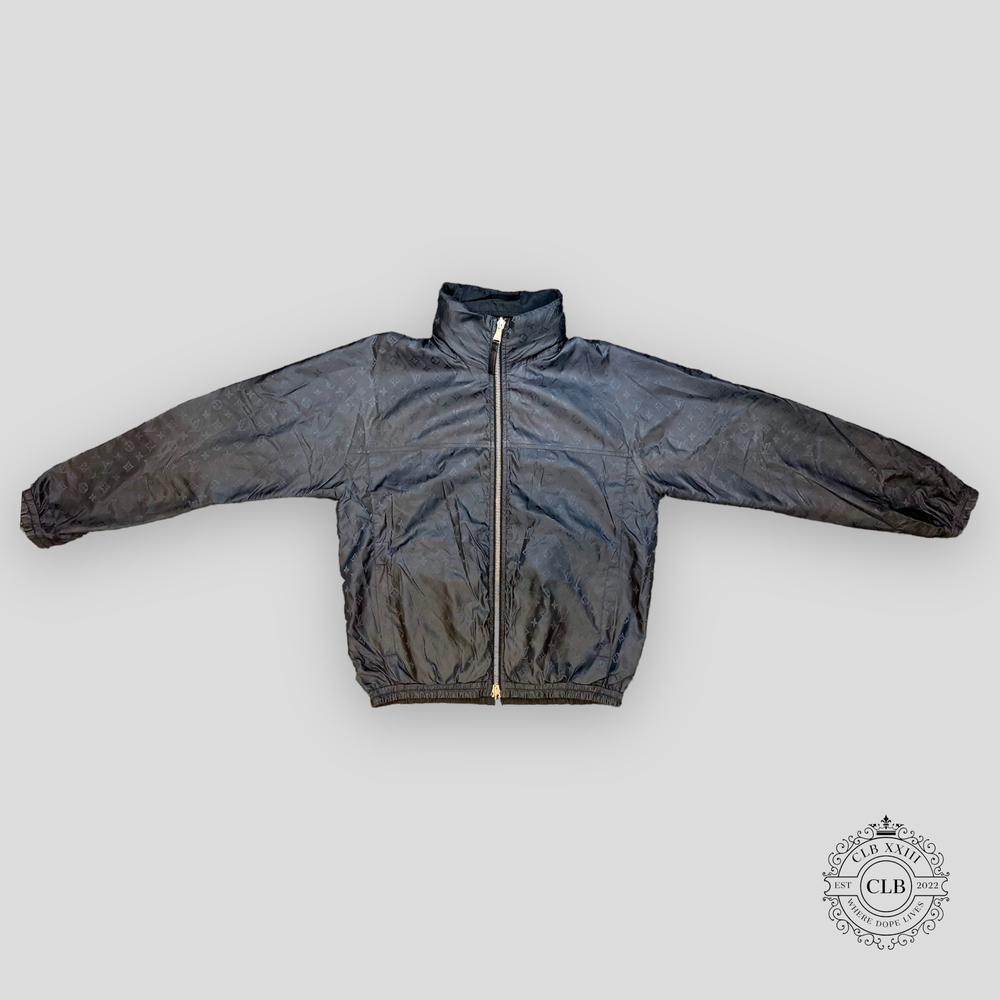 LOUIS VUITTON MONOGRAM REVERSIBLE WINDBREAKER - NAVY