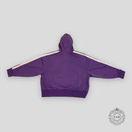 PALM ANGELS STRIPED TRACK HOODIE - PURPLE/OFF-WHITE