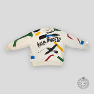Palm Angels Brushstrokes Sweatshirt - White