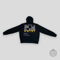 Amiri Military Specs Stencil Hoodie in Black