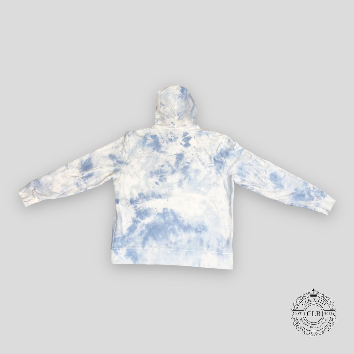FAHERTY TIE DYE HOODIE - PACIFIC MIST