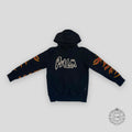 Palm Angels Graffiti Flames Hoodie - Black