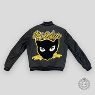 Off-White Vars Cat Leather Jacket - Grey