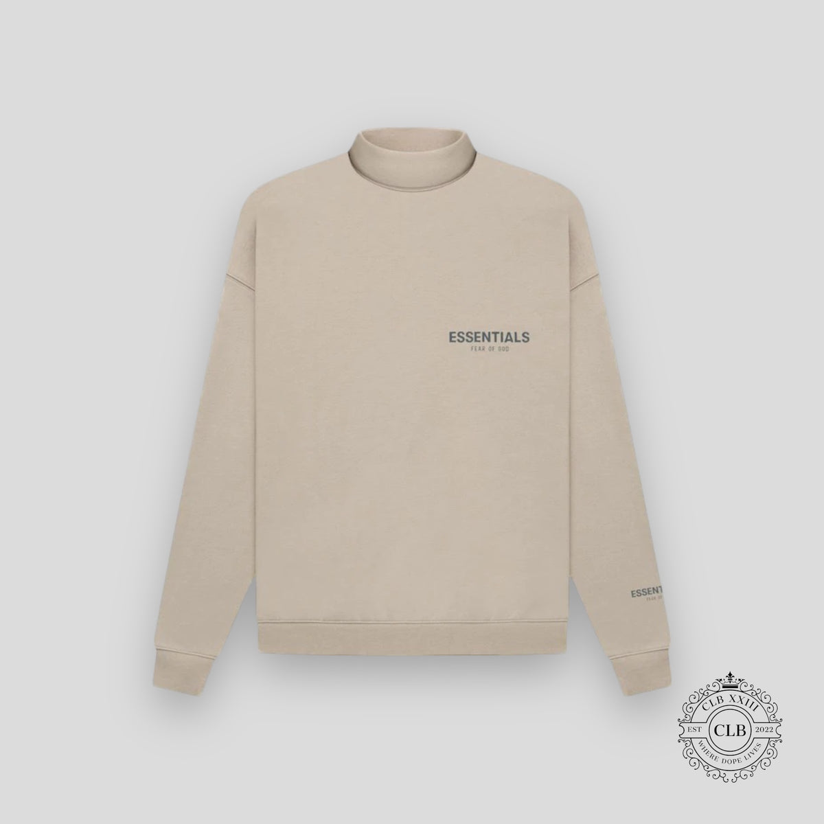 FEAR OF GOD ESSENTIALS PULLOVER MOCKNECK FW21 "STRING"