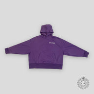 PALM ANGELS STRIPED TRACK HOODIE - PURPLE/OFF-WHITE