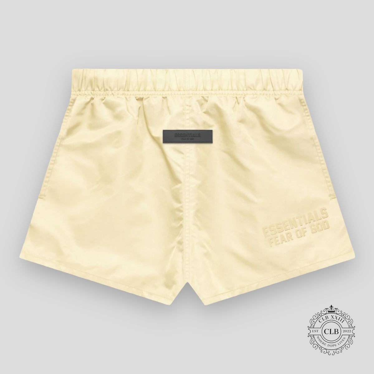 FEAR OF GOD ESSENTIALS  RUNNING SHORTS FW22 "CANARY"