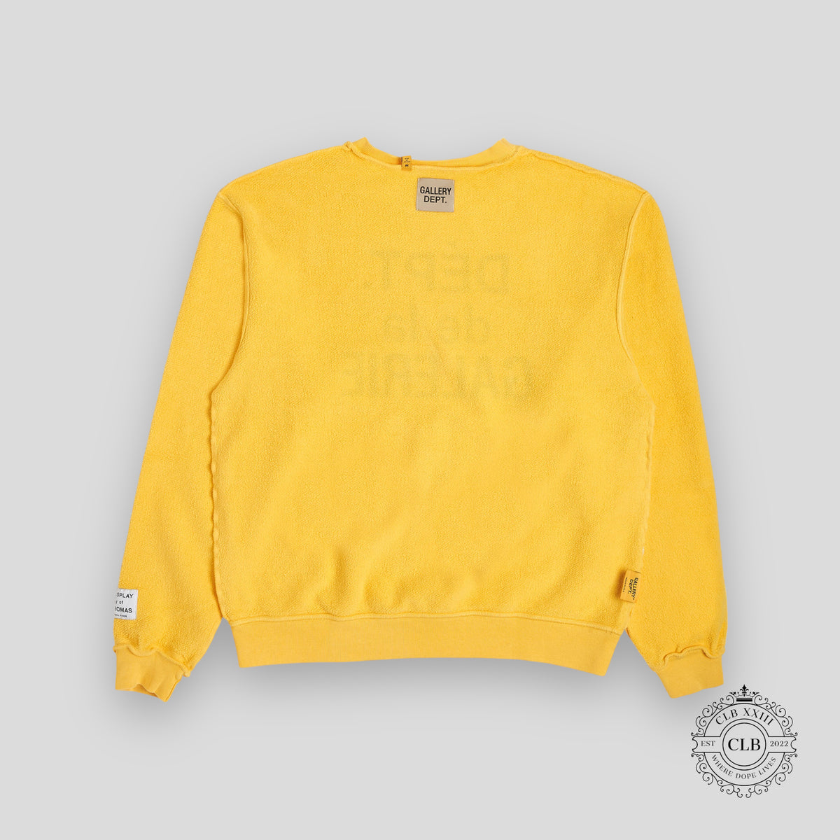 GALLERY DEPT. ART THAT KILLS REVERSIBLE CREWNECK - YELLOW