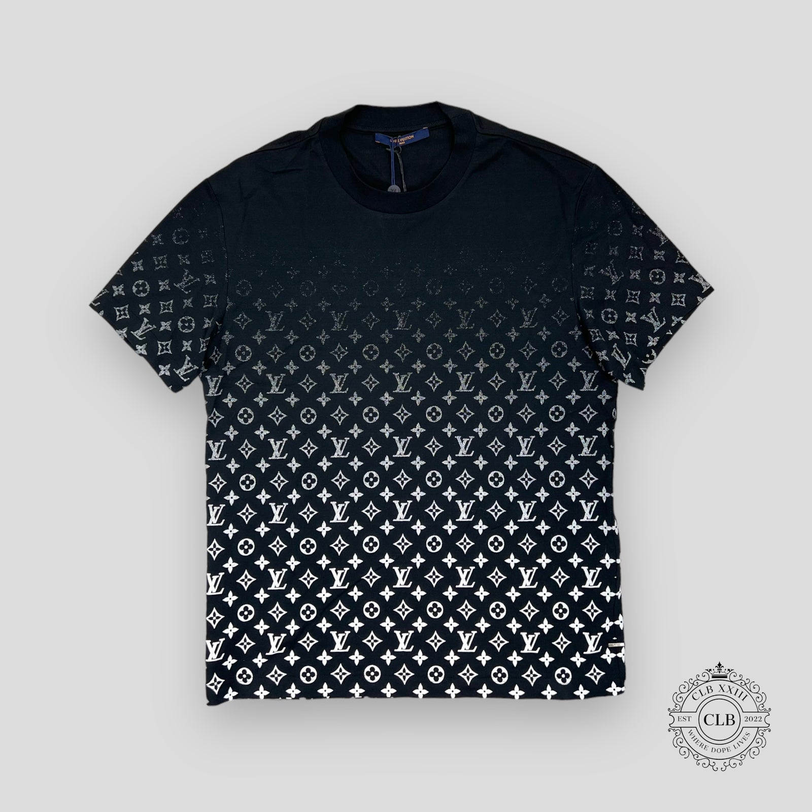 Louis Vuitton Gradient Monogram T-Shirt in Black