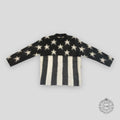 LOUIS VUITTON USA FLAG MOHAIR SWEATER - GREY