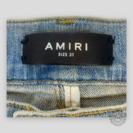 Amiri MX1 Plaid Jeans - Clay Indigo/Green