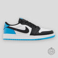 AIR JORDAN 1 RETRO LOW OG (GS) "BLACK DARK POWDER BLUE"